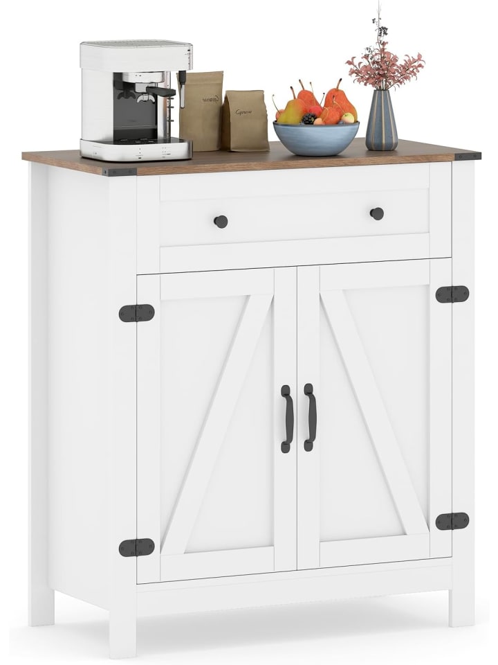 Buffetschrank 80 x 40 x 92 cm in Weiß