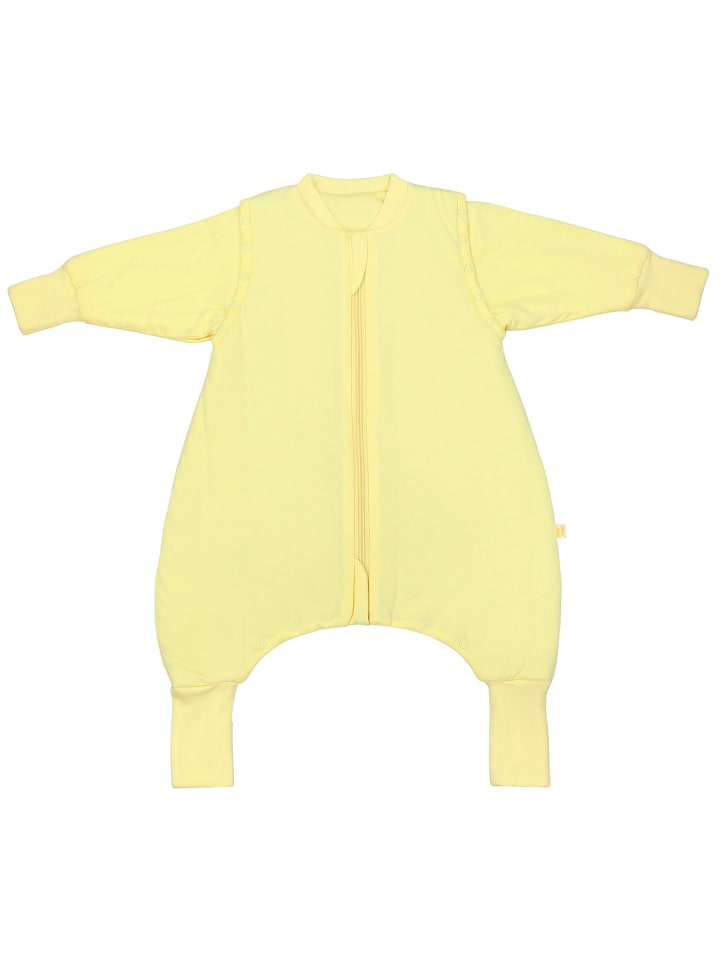 Schlafsack mit Füßen und umklappbaren Bündchen, 2.5 TOG in Popcorn