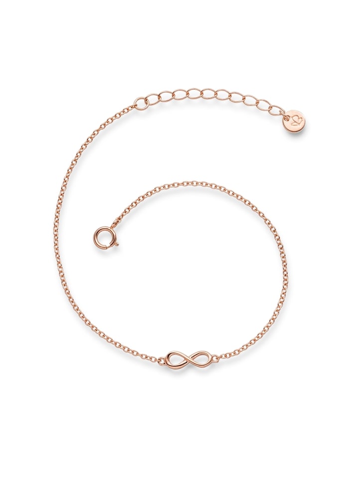 Armband Infinity aus Sterling Silber in roségold