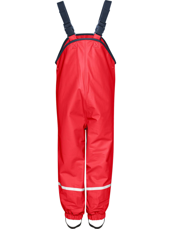 Regenlatzhose Textilfutter in Rot