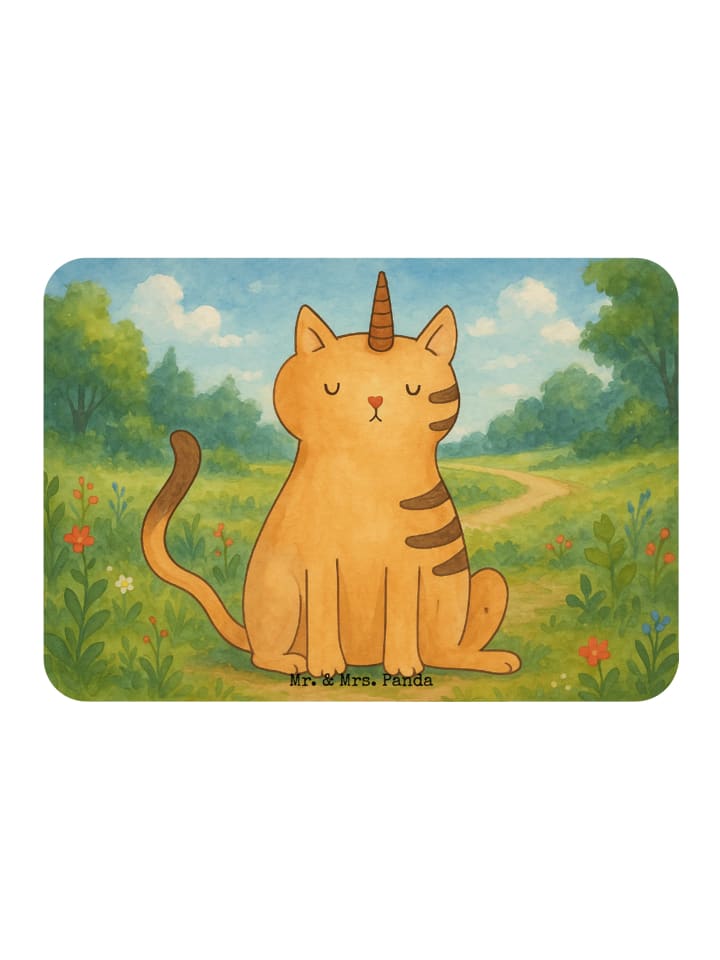Magnet Einhorn Katze Design ohne Spruch in Weiß