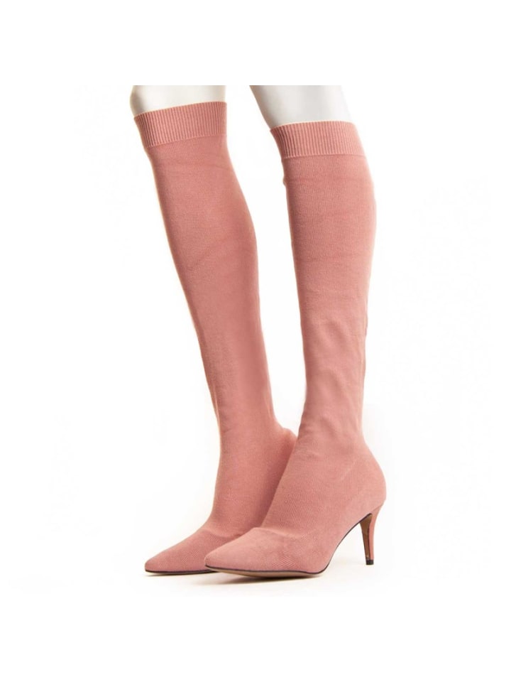 Stiefelette mit Absatz, Bottavita5 Pink in Rosa