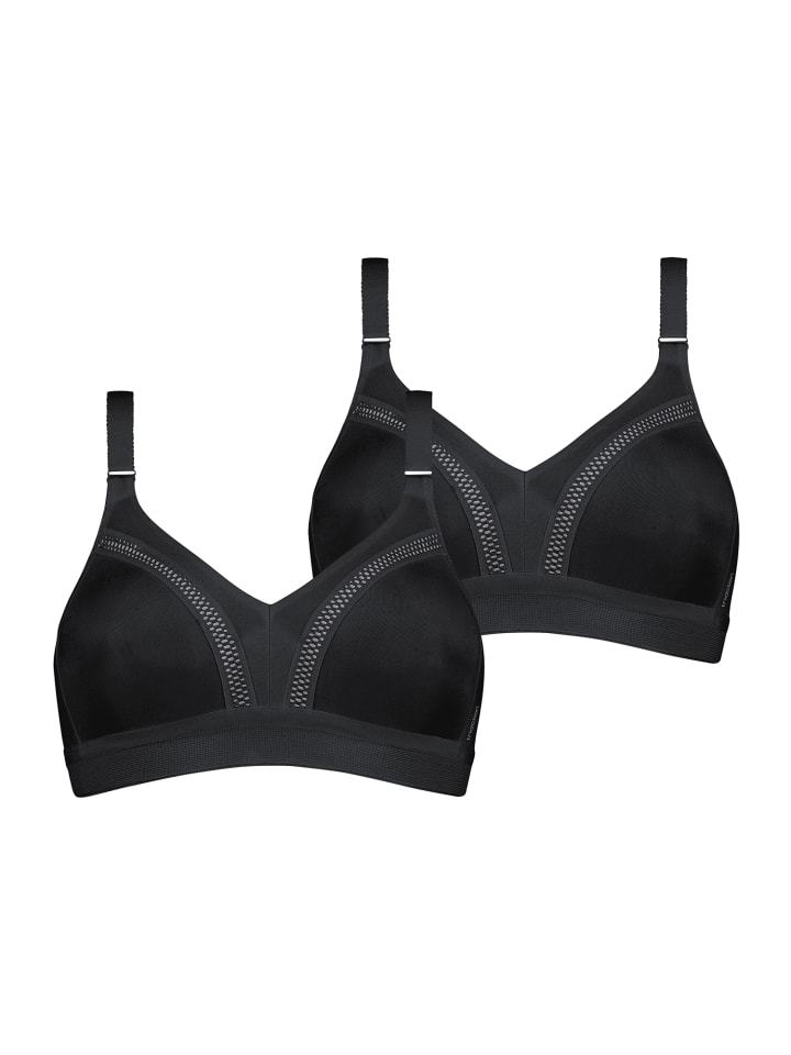 Bügelloser BH Triaction Workout in Black