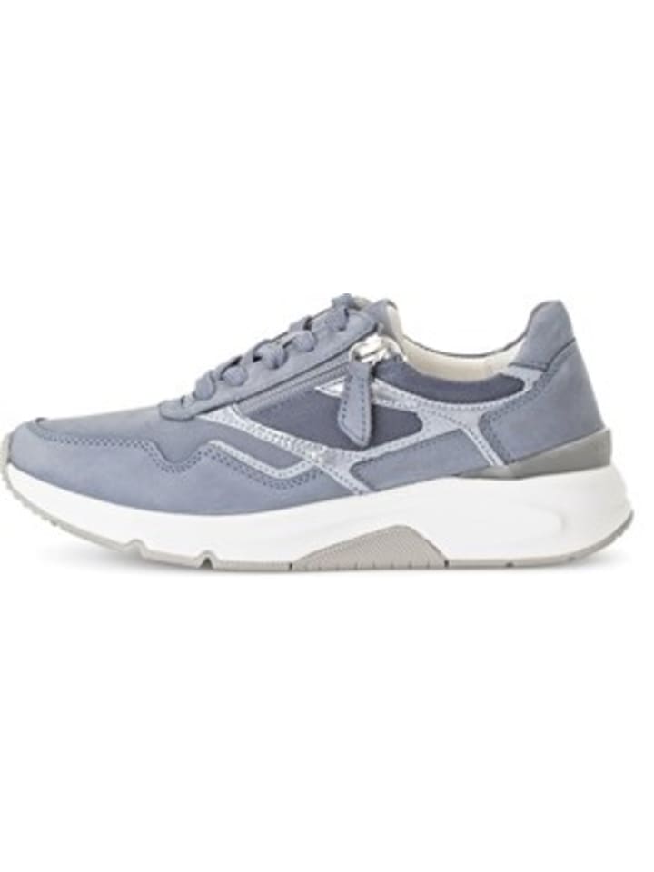 Komfort Schnürschuh in blau