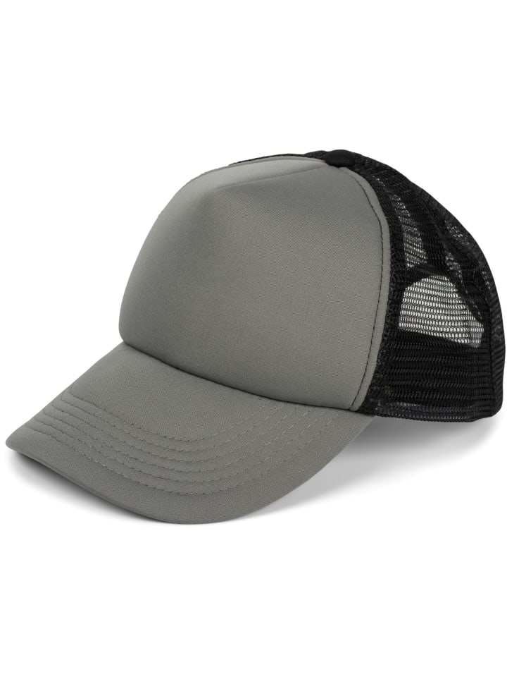 Mesh Cap in Grau-Schwarz