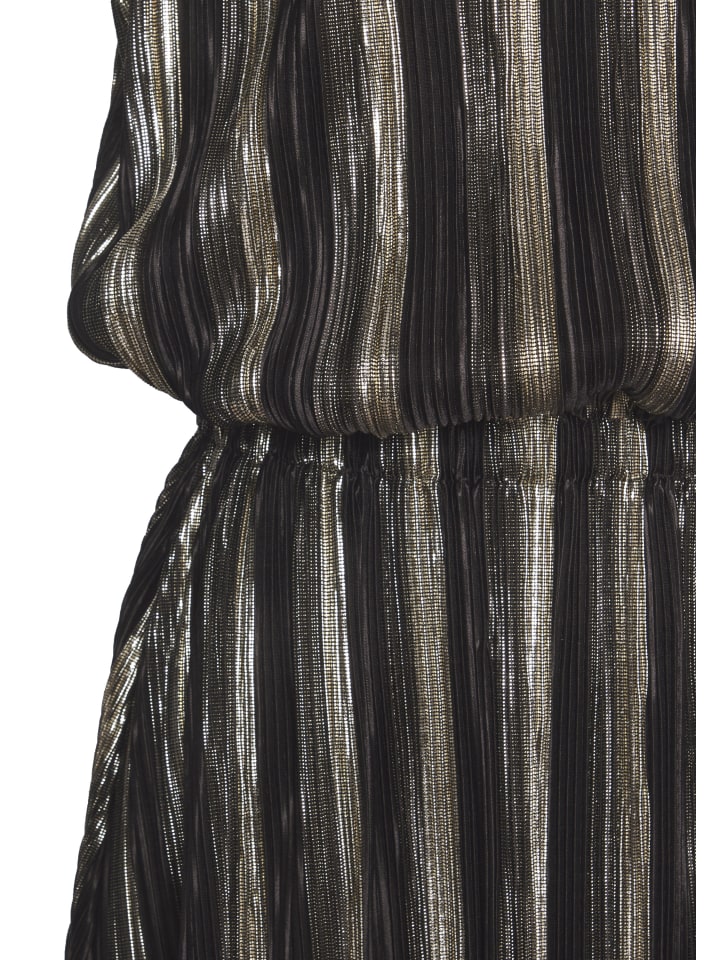 Partykleid in schwarz-goldfarben