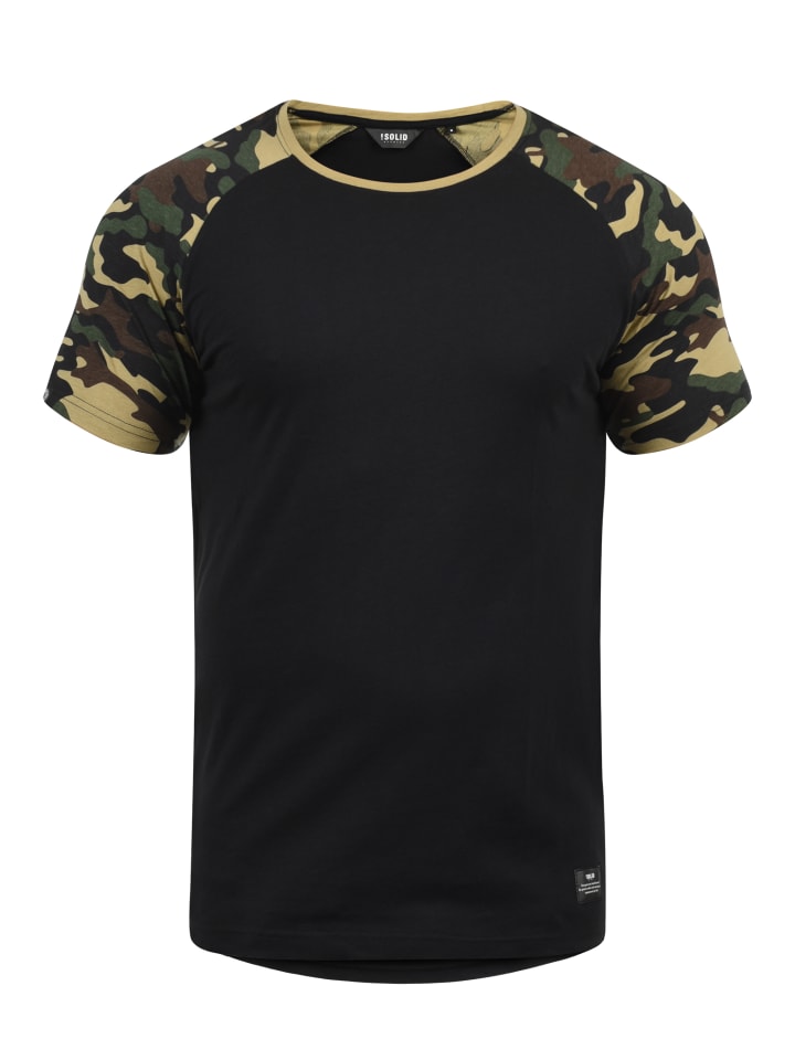 Rundhalsshirt SDCahil in Schwarz