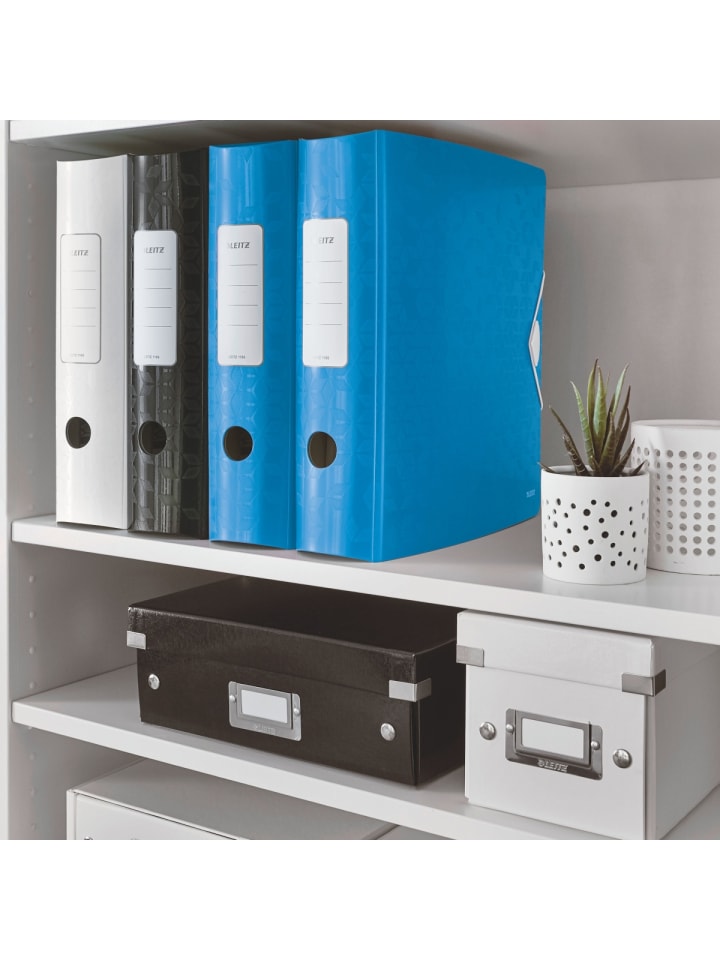 Ordner Active Wow 180 Grad 8cm blau metallic
