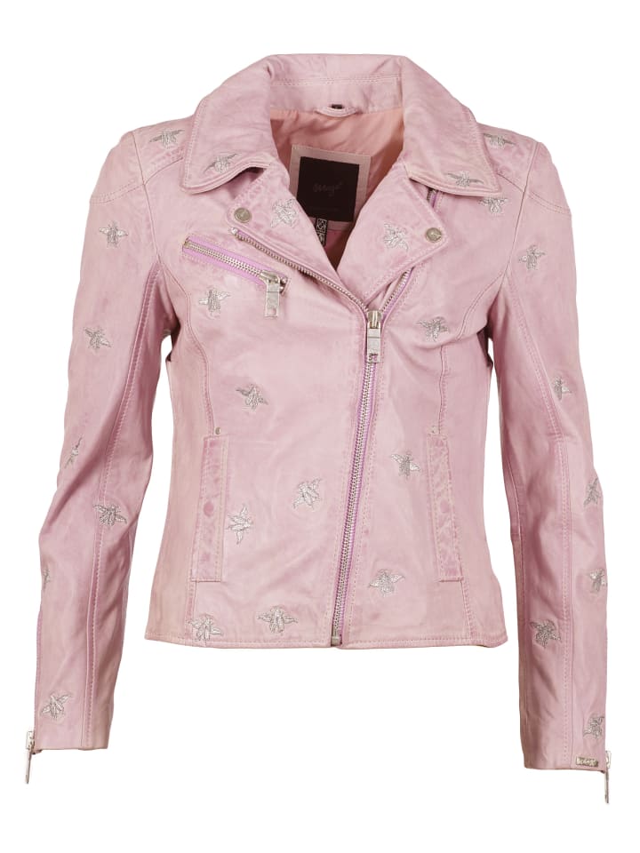 Lederjacke Blackridge in pink