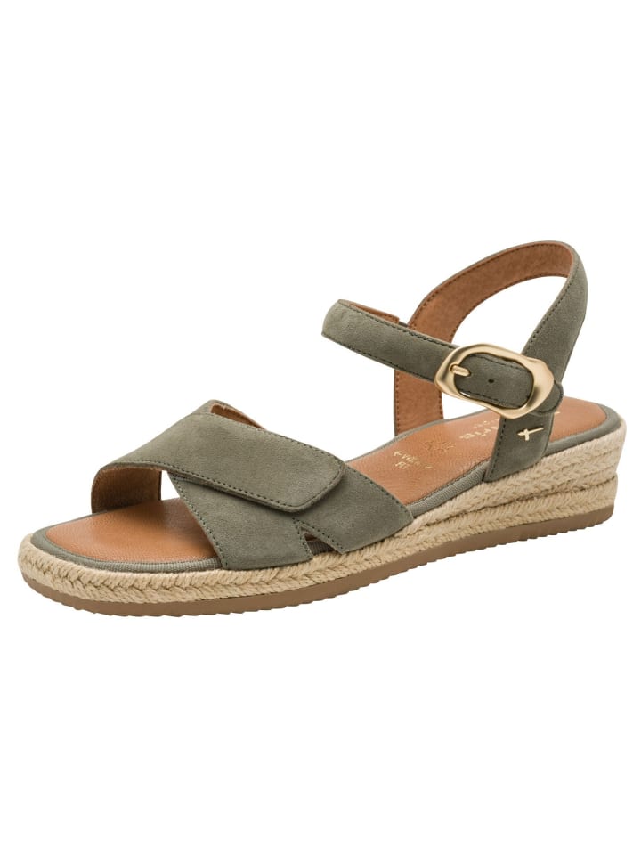WIDE FIT Sandalette in SAGE SUEDE