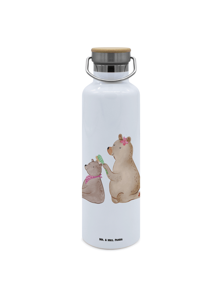 Mehrwegflasche Bär Kind ohne Spruch in Weiß
