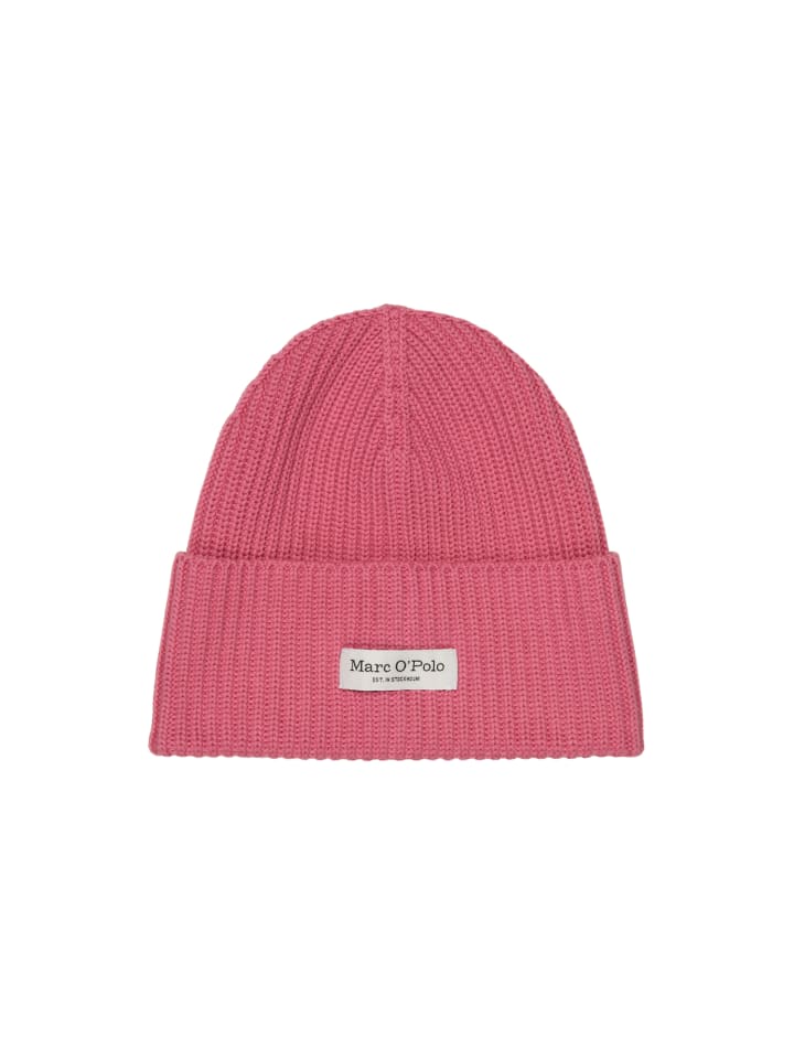 Strickmütze in Berry Rose