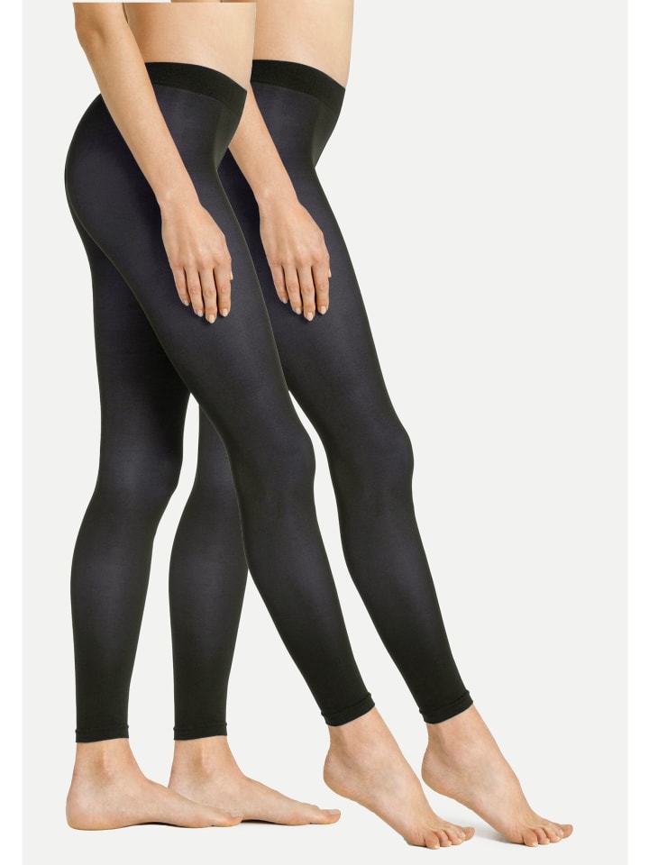 S. Oliver Leggings 2er Pack kaufen originals 40 günstig in Schwarz Denier limango 