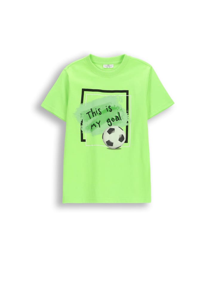 T-shirt mit kurzen Ärmeln in limonengrün
