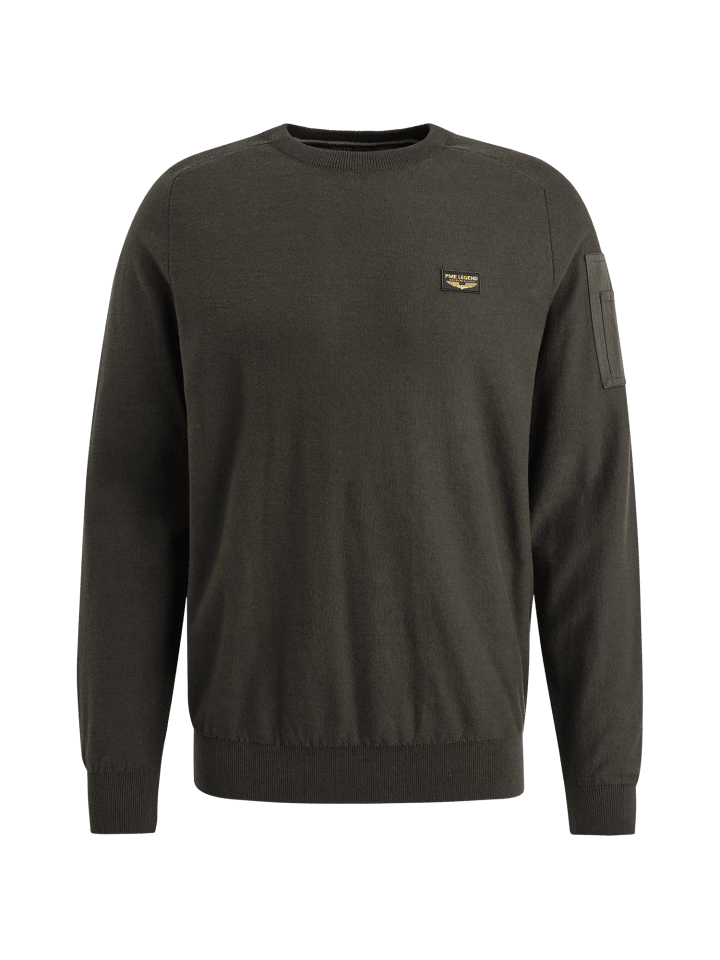 Pullover R-NECK AMERICAN CLASSIC KNIT in Grün