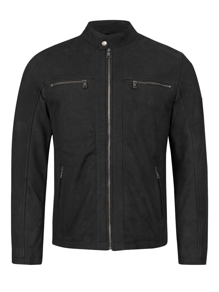 Lederjacke in Schwarz
