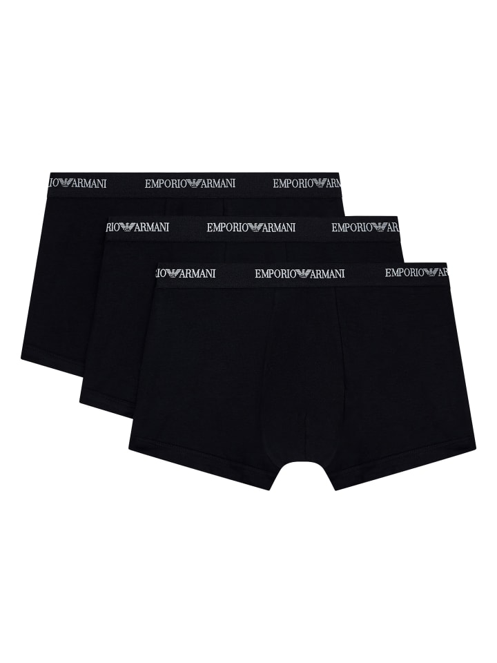 3er Pack Trunk in Schwarz