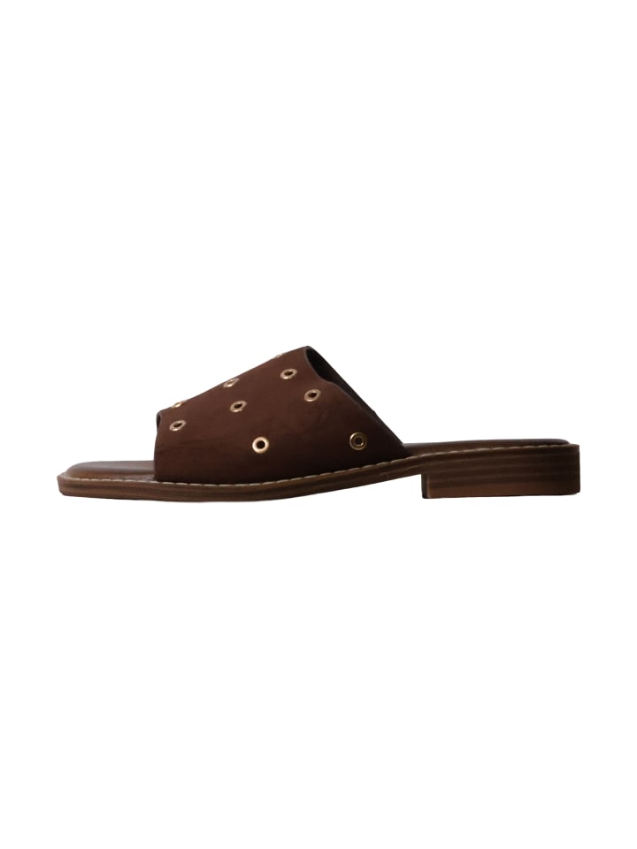 Paris-Sandalen zum Hineinschlüpfen Braun