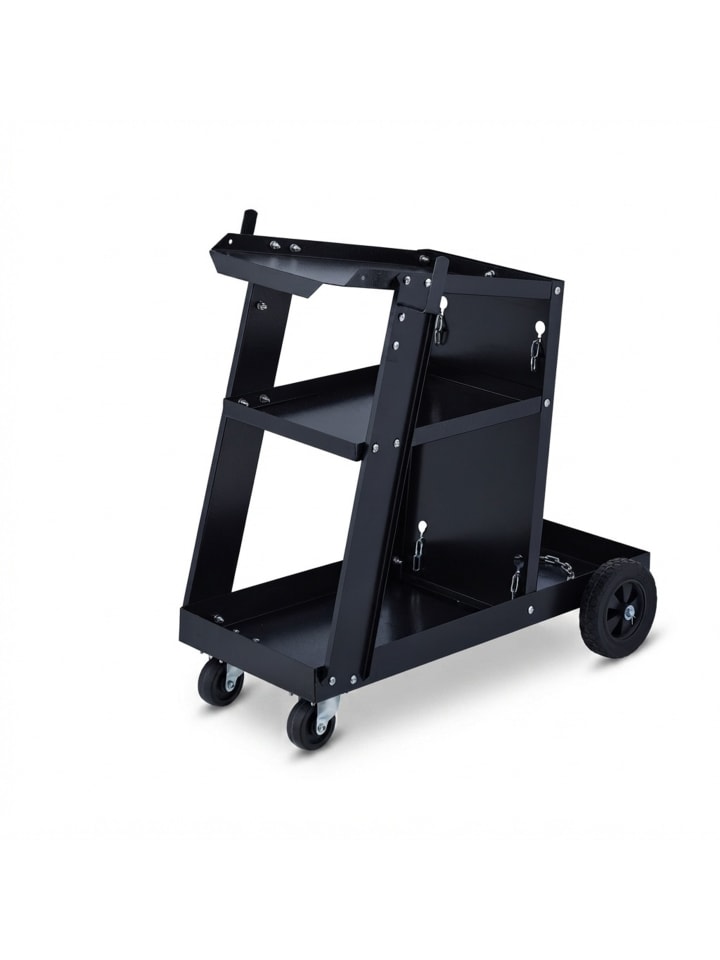 Schweißwagen in Schwarz - (B)40 x (H)69 x (T)71 cm