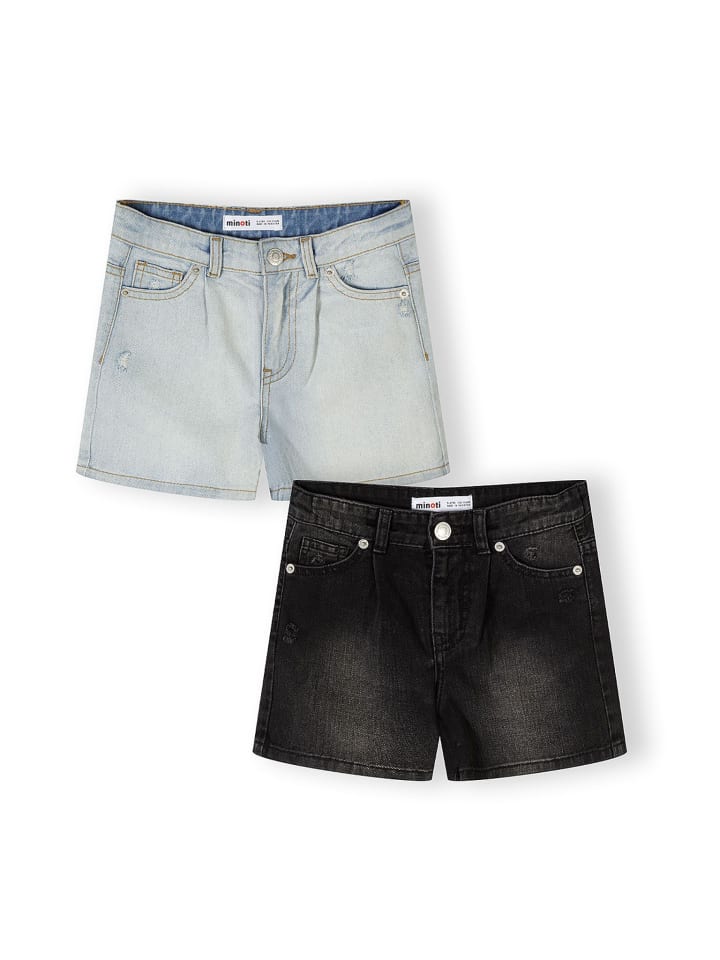 2-er Pack Shorts 30SHORT153 in black denim