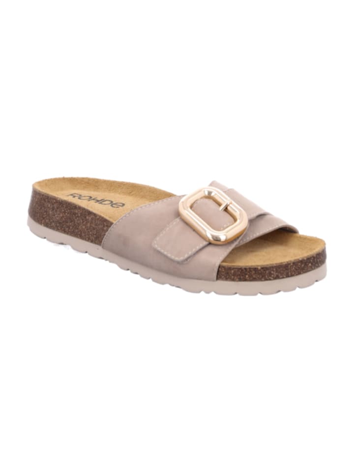 Klassische Pantoletten in Beige