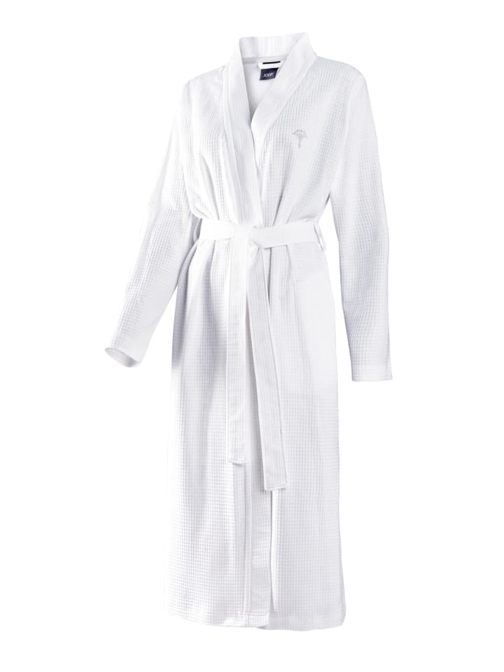 JOOP! BADEMANTEL UNI PIQUÉ Damen-Kimono 36/38, Weiß