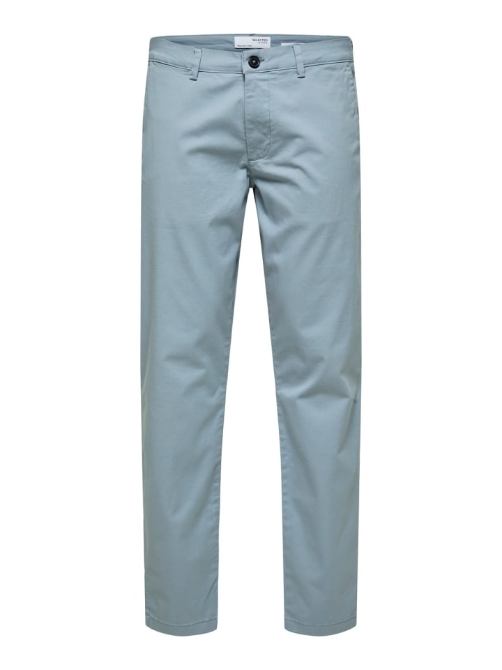 Stoffhose / Chino SLHSLIM-NEW MILES slim in Blau