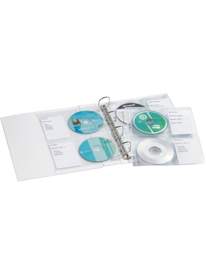 CD-Hülle Cover light M für 4 CDs PP A4 transparent 5 Stück