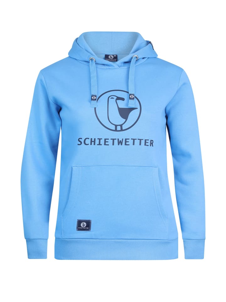 Hoodie "Schietwetter" in jeans-navy