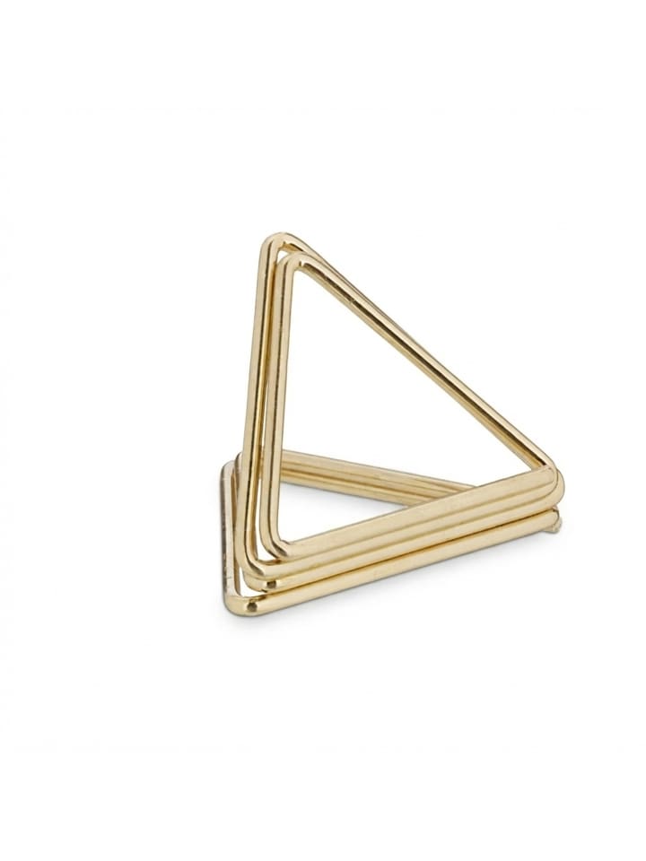 48x Tischkartenhalter "Dreieck" in Gold