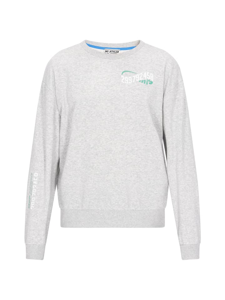 Men Sweatshirt in grey melange