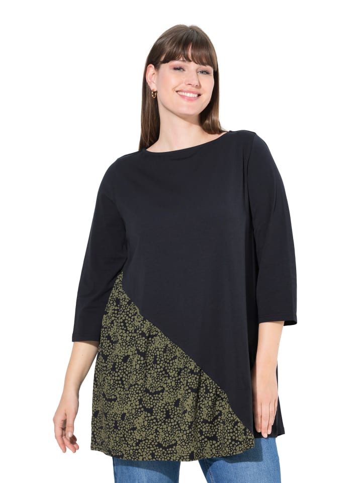 Longshirt in schwarz