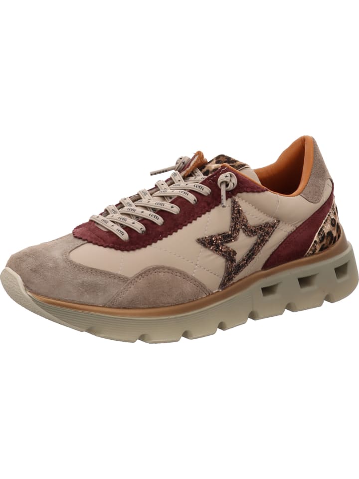 Schnürschuh in beige