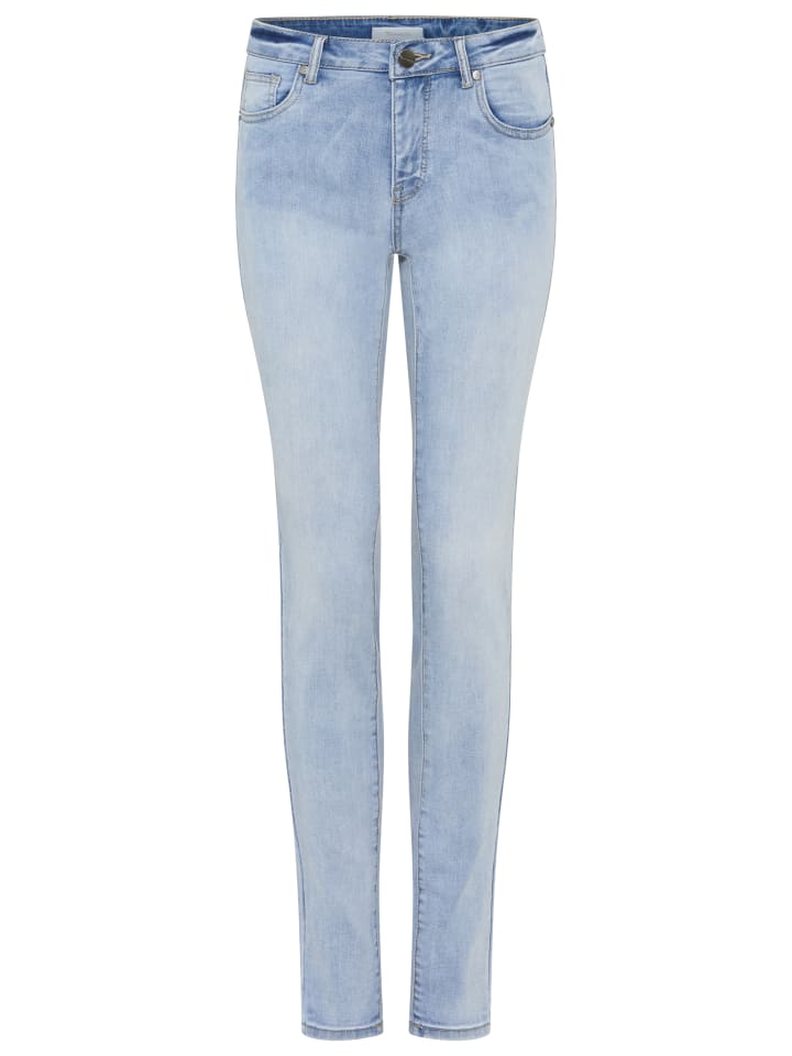 Skinny-fit-Jeans in blue bleached