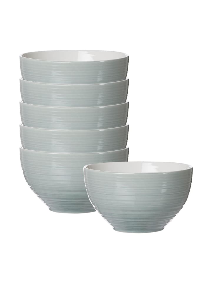 6er Set Müslischalen Suomi in Blau ø 14 cm