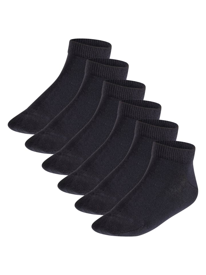 Socken 6er Pack in Schwarz