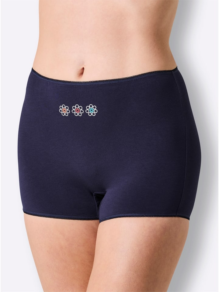 Panty in marine + marine-bedruckt