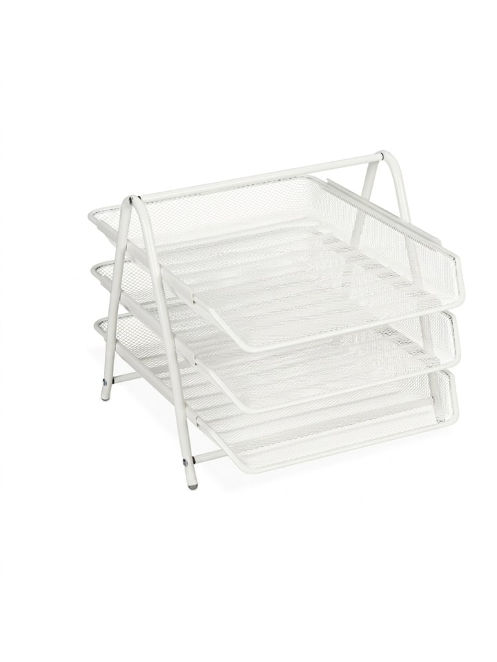 8x Dokumentenablage in Weiß - (B)29,5 x (H)26,5 x (T)35,5 cm