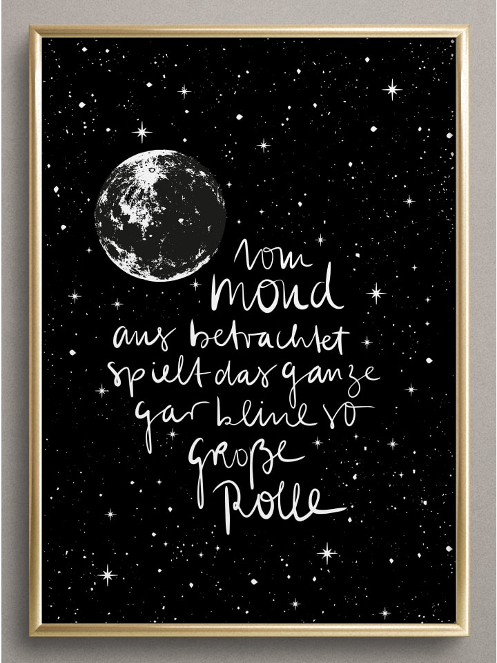 Poster / Kunstdruck "Mondsicht" I Ohne Rahmen