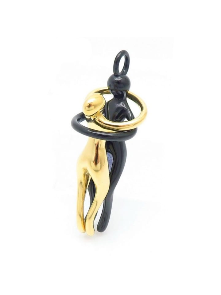 Anhänger in Schwarz, Gold