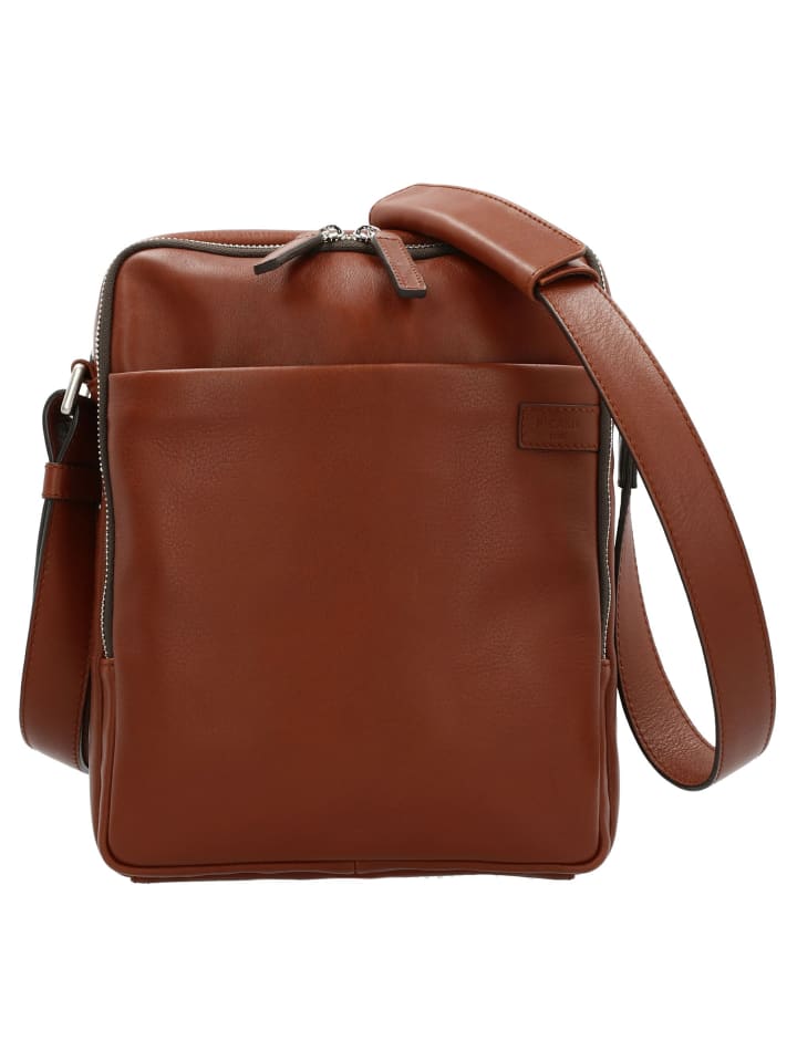 Relaxed Umhängetasche RFID Leder 21 cm whisky