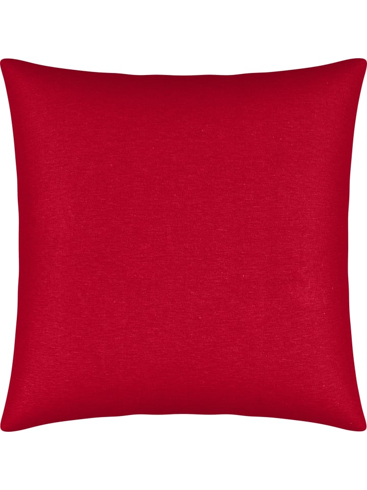 Single-Jersey Kuschelkissenbezug Murnau in rot