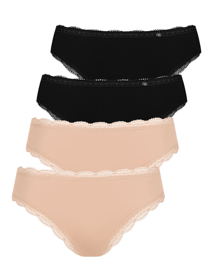 4er Pack Slip in black-pearl shell