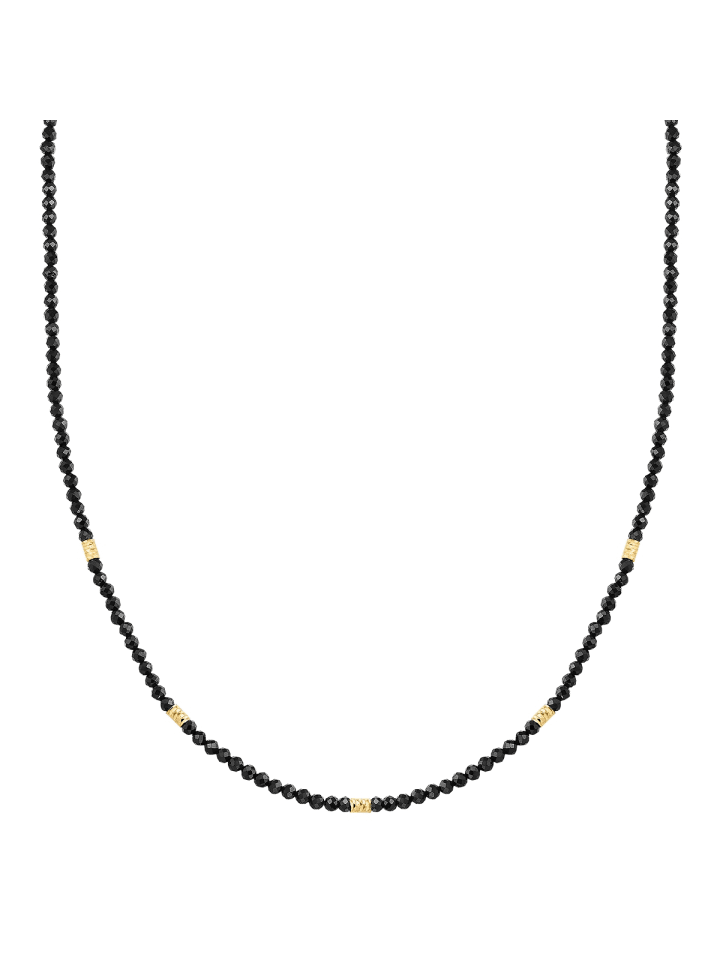 Kette aus Sterling Silber mit Spinell in gelbgold