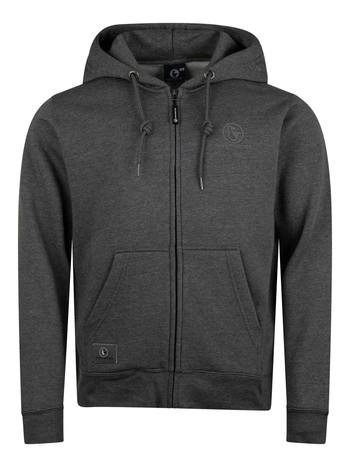 SCHIETWETTER Sweatjacke Thies Tintenfisch in anthrazit-melange