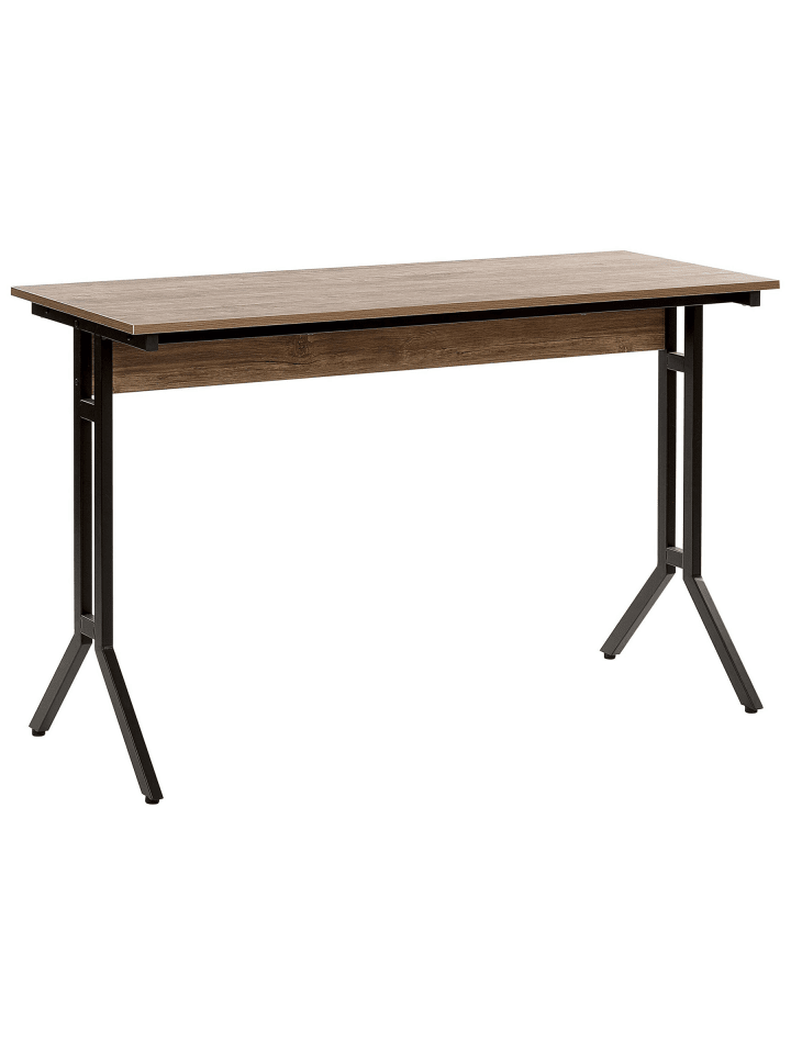 Schreibtisch CREEK in Braun/Schwarz - (W) 120 x (H) 76 x (L) 48 cm