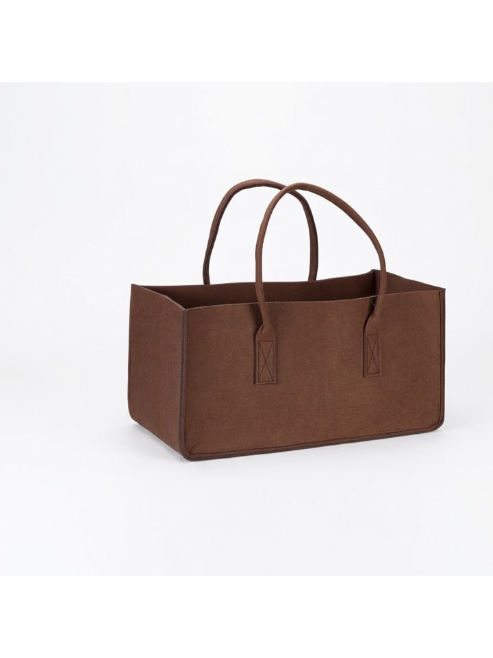 Kaminholztasche in Braun