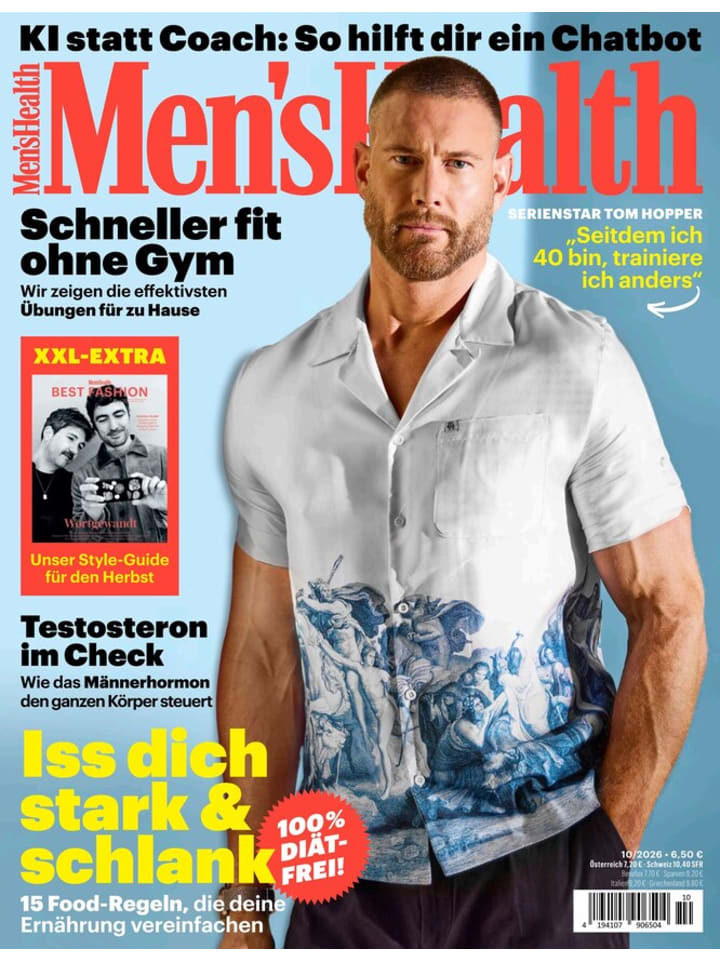 6 x MEN'S HEALTH Zeitschrift (Gutschein für Halbjahres Abo)