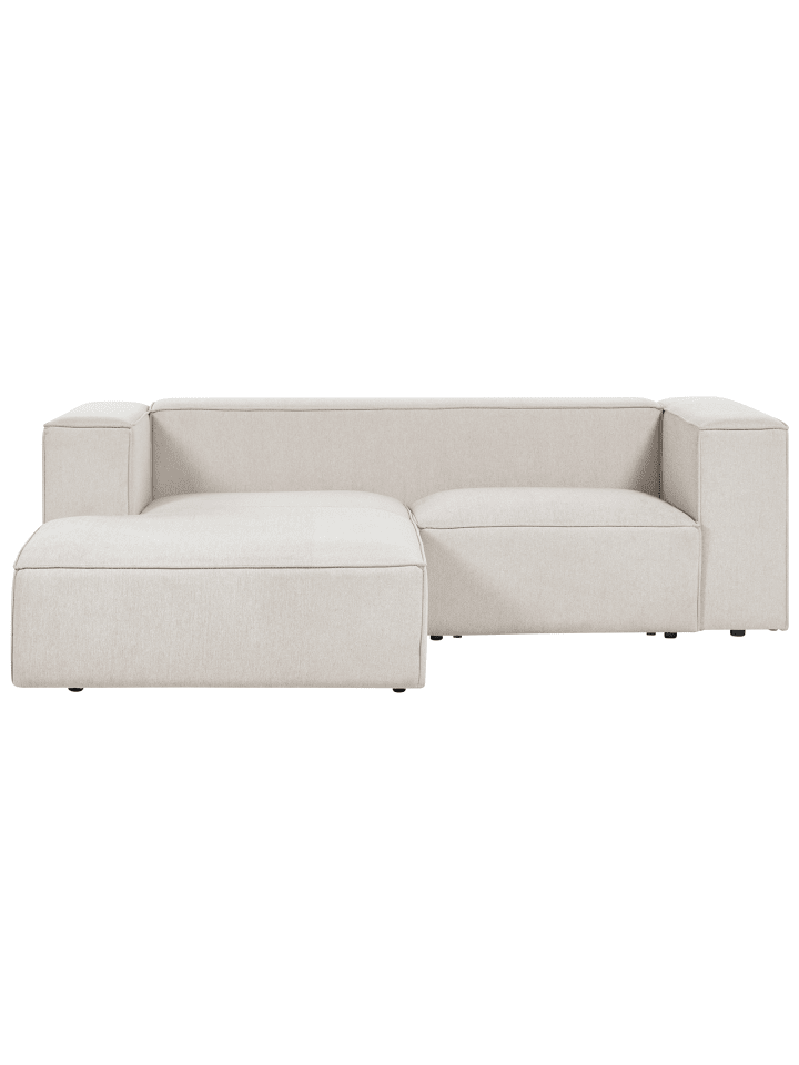 Ecksofa VERNON in Beige - (W) 236 x (H) 68 x (L) 175 cm rechtsseitig