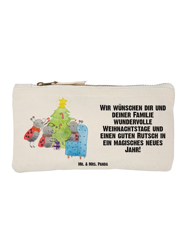 Schulmäppchen Weihnachten Smörle mit Spruch in Weiß